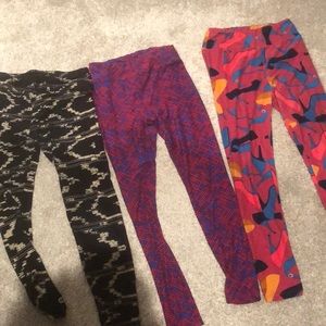 LulaRoe leggings 3 pair
